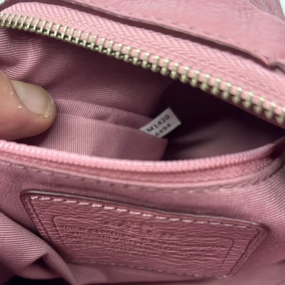 Coach Dusty Rose Leather Shoulder Bag - Picture 9 of 9